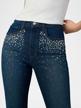 Share NWT Joe's Jeans "The Margot" straight-leg jeans e crystal-emebllihsment sz